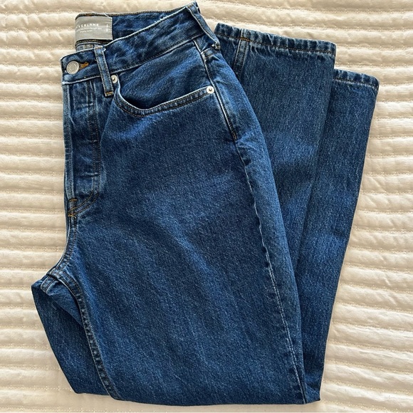 Everlane Women’s The Curvy '9Os Cheeky Straight Button Fly Jean, Size 26 Crop - Picture 9 of 9